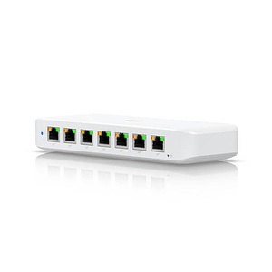 Switch Compacto de 8 Puertos GbE con PoE+ y Montaje Versátil, Ubiquiti UniFi Switch Ultra 210W