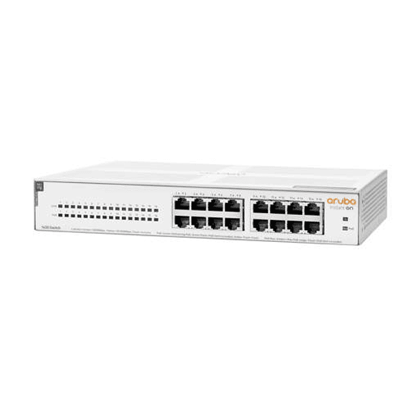 Switch HPE Aruba Instant On 1430, 16G, 16 Puertos PoE Class 4, 124W 2