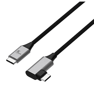 Cable USB-C 2.0 Macho a Macho con Conector en Forma de L Xtech XTC-531 - 3 Metros