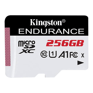 Tarjeta de Memoria MicroSDXC Kingston 256GB High Endurance, UHS-I U1, Clase 10