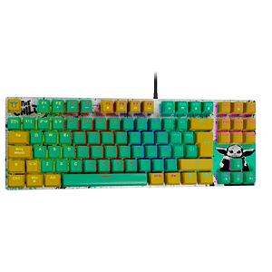 Teclado Gamer Primus Gaming BALLISTA80T TKL, Limited Edition GROGU, Color Verde, en Español