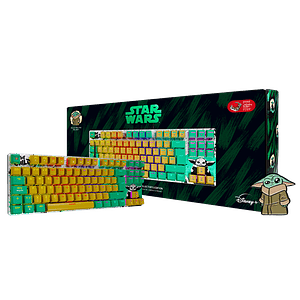 Teclado Gamer Primus Gaming BALLISTA80T TKL, Limited Edition GROGU, Color Amarillo, en Español