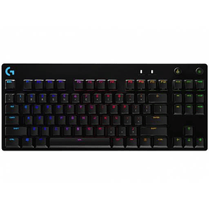 Teclado Gamer Logitech G Pro RGB, Mecánico, Switch GX Blue, Color Negro