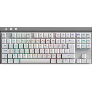 Teclado Gamer Inalámbrico Logitech G515 Lightspeed TKL, Layout ingles, Blanco