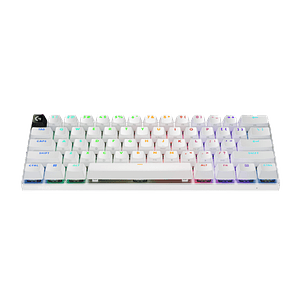 Teclado Gamer Inalámbrico Logitech G PRO X 60, RGB, Switchs ópticos GX, Color Blanco