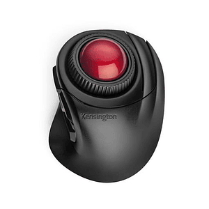Trackball Mouse Fusion Inalambrico Negro Bola Roja