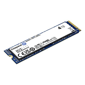 Unidad SSD Kingston NV3 PCIe 4.0 NVMe 4TB - M.2 2280, Lectura 6000MB/s, Escritura 5000MB/s