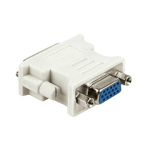 Adaptador de DVI Hembra a VGA Macho, PVC, Resolución 720p, Material del contacto Cobre
