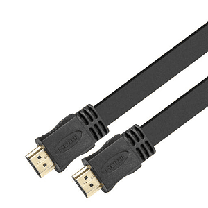 Cable HDMI plano con conector macho a macho Xtech XTC-410, Resolución Hasta 3840x2160p*, 3mts