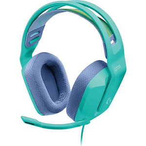 Audífonos Gamer Logitech G335, Con Micrófono, Compatible con PC/Xbox/PS4/Nintendo Switch, Menta