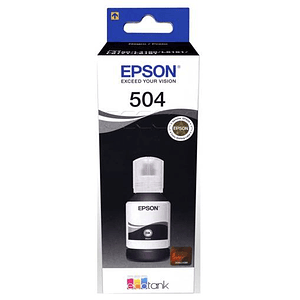 Botella de Tinta Original Epson T504 (T504120-AL), Negro