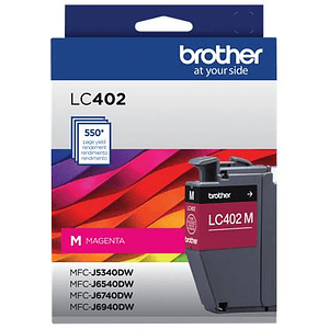 Cartucho de Tinta Original Brother LC402MS, Magenta, 550 Páginas