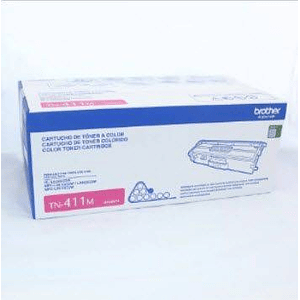 Cartucho de Tóner Original Brother TN-411M, Magenta, 1.800 Páginas