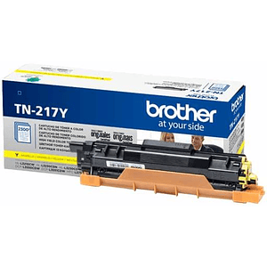 Cartucho de Tóner Original Brother TN-217Y, Amarillo, 2.300 páginas