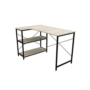 Escritorio en L Xtech con estantes