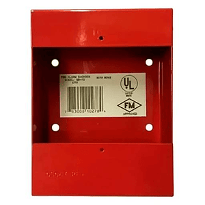 Notifier - Surface mount box - Back Box Red NBG