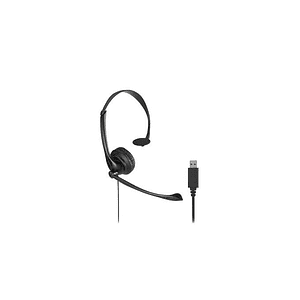 Auriculares para Call Center Kensington, Monoaural, Conexión USB, Control de Volumen, Negro