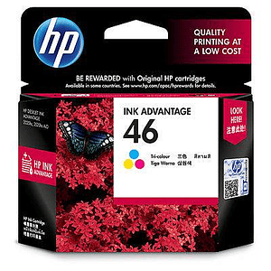 Cartucho original de tinta tricolor HP 46 Advantage (CZ638AL)