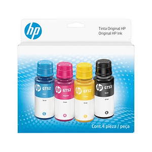 Combo de Botellas de Tinta Original HP GT53/GT52 - Pack de 4 Colores