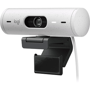 Webcam Logitech Brio 500, Full HD 1080p, Micrófono Integrado, USB-C, Blanco