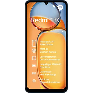 Smartphone Liberado Xiaomi Redmi 13C, LCD IPS 6.7
