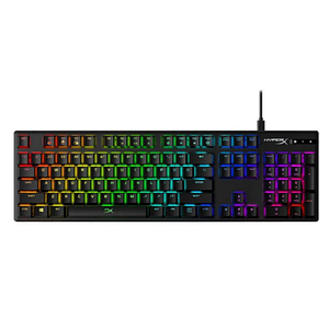 Teclado Gamer Hyper X Alloy Origins, Mecánico, Español, Switch Red, RGB, Full Size, Color Negro