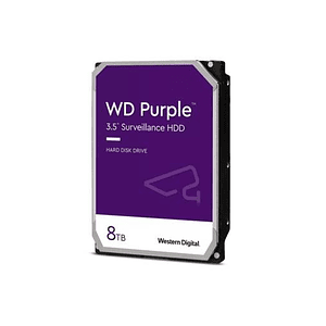 Disco Duro de Videovigilancia 8TB WD Purple Surveillance, 5640 rpm, SATA 3 (6.0 Gb/s), 256 MB