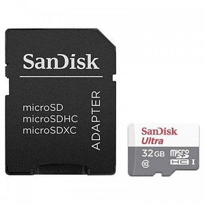 Tarjeta de Memoria MicroSD SanDisk Ultra con adaptador microSDHC a SD Incluido 32GB