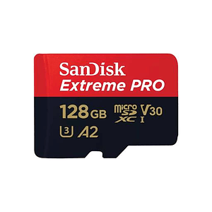 Tarjeta de Memoria MicroSDXC SanDisk 128GB Extreme Pro, UHS-I Speed Class 3, Adaptador SD