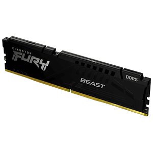 Memoria RAM DDR5 16GB 6400MT/s Kingston FURY Beast Black, Intel XMP 3.0, AMD® EXPO v1.1, DIMM