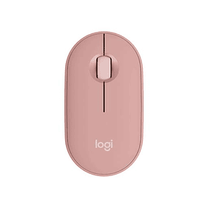 Mouse Inalámbrico Logitech Pebble Mouse 2 M350s, Estilizado y Minimalista, Pink