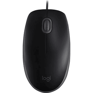 Mouse Logitech M110 SILENT, Tamaño Normal, Confortable, Wired, Click Silencioso, Black
