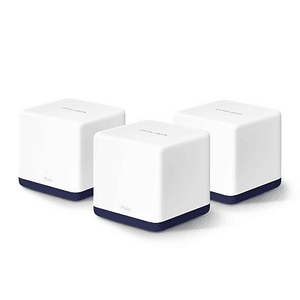 Sistema Wi-Fi Mesh Mercusys Halo H50G (3-Pack) AC1900 - Doble Banda, 550 m², MU-MIMO, 3x Gigabit