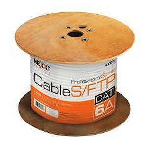 Cable 4 pares Enterprise CU  Cat6A S/FTP GRIS Cable 23AWG LSZH 305m