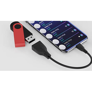 Adaptador XTECH, micro-USB macho a USB-A hembra