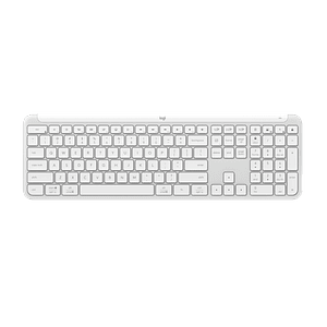 Teclado Inalámbrico Logitech Signature Slim Keyboard K950, Alterna hasta 3 Dispositivos, Blanco