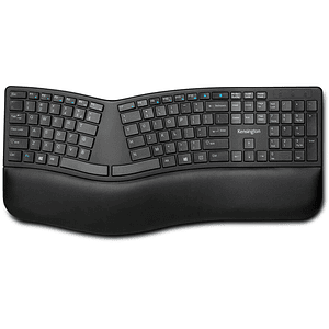 Teclado Inalámbrico Kensington Pro Fit Ergo, 2.4GHz, Teclas Silenciosas, Negro, Español