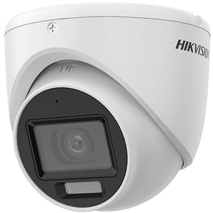 Cámara Turbo HD Hikvision DS-2CE76D0T-EXLMF 2MP con Lente 2.8mm, IR 40m y Micrófono Integrado