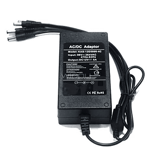 Fuente de Poder Folksafe 12V 5A con 4 conectores DC
