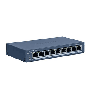 Switch PoE Inteligente de 8x10/100 Mbps PoE port,1xGigabit RJ45 Hikvision DS-3E1309P-EI/M