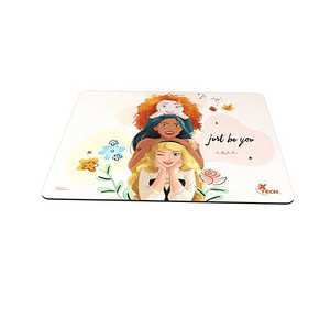 Mouse Pad Disney Princesas, 22x18cm, Base Antideslizante, Xtech XTA-D100PS - Multicolor