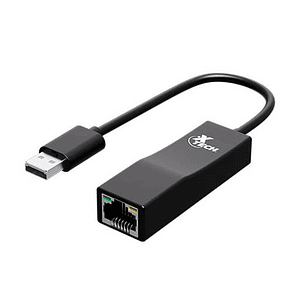 Adaptador USB 3.0 a RJ-45, 1 Gbps, Plug & Play, 17 cm, Xtech XTC-376 - Negro