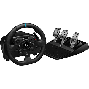 Volante Logitech G923 TRUEFORCE para Xbox One, Diseño Premium, Doble Embrague, Pedales incluidos