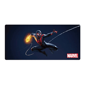 Alfombrilla XTech XTA-M190SM - Spider-Man Miles Morales, 90x42cm, Base Antideslizante