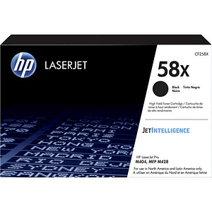Cartucho de Tóner Original HP 58X Negro de Alto Rendimiento LaserJet