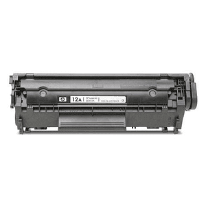 Cartucho de Tóner Original HP 12A Negro LaserJet, Rendimiento: ~2.000 páginas