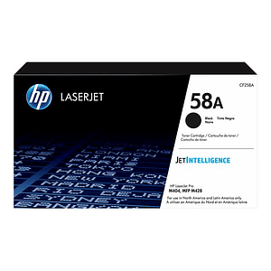 Cartucho de Tóner Original HP 58A LaserJet negro (CF258A)