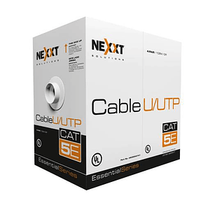 Caja Cable NEXXT Cat5e UTP CMX 100mt 25AWG Gris 