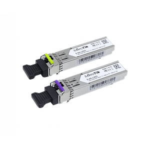 SFP MIKROTIK 1-LC 80km Pareja SFP WDM Bidireccional 1550nm/1490nm 1,25Gbps