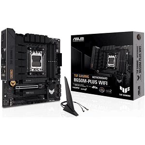 Placa Madre ASUS TUF Gaming B650M-Plus WIFI, AMD AM5, 4xDIMM DDR5, DP, HDMI, 2xM.2, Micro-ATX